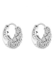 Swarovski Kolczyki Sublima 5732282 Srebrny. Szare kolczyki Swarovski, metalowe. Za 439.99 zł.