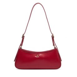Torebka Calvin Klein. Czerwone torebki klasyczne Calvin Klein, bez wzorów, klasyczne, bez dodatków. Za 409.99 zł.