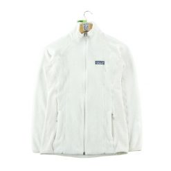 Kurtka polarowa damska Patagonia Polartec. Białe kurtki Patagonia, l, bez wzorów, z polaru, sportowe, bez kaptura. Za 255.56 zł.