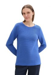 Tom Tailor Sweter w kolorze niebieskim rozmiar: XS. Niebieskie swetry Tom Tailor, xs, bez wzorów, z bawełny, bez ramiączek. Za 66.00 zł.