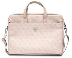 Torba Guess Saffiano 4G Triangle Logo Computer Bag 16” różowy. Czerwone torby na laptopa Guess, z aplikacjami, ze skóry ekologicznej, na ramię. Za 309.00 zł.