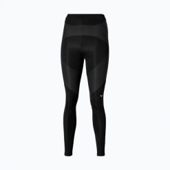 Legginsy do biegania damskie Mizuno Tech Biogear Sonic Long. Czarne legginsy Mizuno, bez wzorów, z elastanu. Za 449.99 zł.