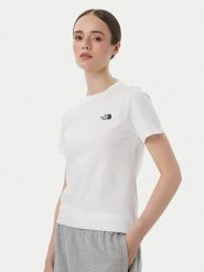 The North Face T-Shirt Evolution Simple Dome Slm NF0A8FX7 Biały Regular Fit. Białe t-shirty The North Face, l, bez wzorów, z bawełny, bez kołnierzyka, bez ramiączek. Za 119.99 zł.