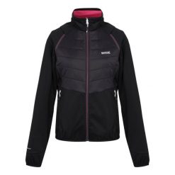 Damska Kurtka Hybrydowa Steren II. Czarne kurtki przejściowe sportowe Regatta, m, bez wzorów, z materiału, bez kaptura, trekkingowe. Za 139.99 zł.