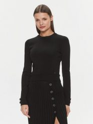 Guess Sweter Sophie W4RR52 Z3D60 Czarny Slim Fit. Czarne swetry Guess, xl, z aplikacjami, z syntetyku, bez ramiączek. Za 219.99 zł.
