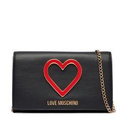 Torebka LOVE MOSCHINO. Czarne kopertówki Love Moschino, bez wzorów, bez dodatków. Za 789.99 zł.