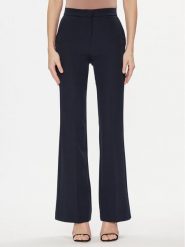 Maryley Spodnie materiałowe 24EB587/43BL Granatowy Relaxed Fit. Niebieskie spodnie materiałowe Maryley, bez wzorów, z materiału. Za 159.99 zł.