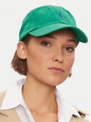 Polo Ralph Lauren Czapka z daszkiem 211912843002 Zielony. Zielone czapki z daszkiem Polo Ralph Lauren, bez wzorów, z bawełny. Za 249.99 zł.