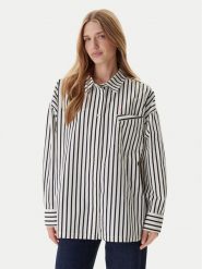 Mustang Koszula Salinas 1016729 Écru Oversize. Koszule Mustang, bez wzorów, z bawełny, bez kołnierzyka, bez ramiączek. Za 259.99 zł.