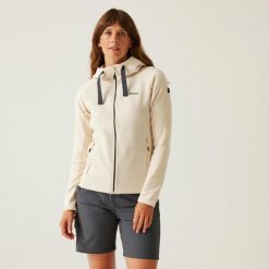 Polar turystyczny damski Vatana rozsuwany. Białe bluzy z polaru Regatta, bez wzorów, z polaru, trekkingowe. Za 250.60 zł.