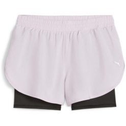Spodenki damskie PUMA Run Favorite Woven 2In1 3". Czerwone szorty Puma, bez wzorów, sportowe. Za 149.99 zł.