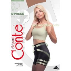 Brązowe Rajstopy Conte Breeks. Bielizna modelująca marki Born2be. Za 39.99 zł.