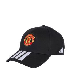 CZAPKA Z DASZKIEM MANCHESTER UNITED. Białe czapki z daszkiem adidas, bez wzorów, z bawełny, klasyczne. Za 99.95 zł.