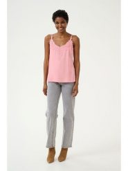 Cream Top "Anna" w kolorze jasnoróżowym rozmiar: 40. Różowe topy Cream, bez wzorów, z koronki, bez kołnierzyka, bez ramiączek. Za 83.81 zł.
