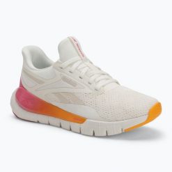 Buty Reebok Reebok Flex Trainer. Białe buty treningowe REEBOK FITNESS, bez wzorów, bez zapięcia, na fitness i siłownię. Za 219.99 zł.