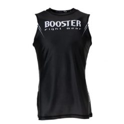 Damska koszulka typu rashguard Booster Fight Gear Challenge V2. Czarne t-shirty sportowe BOOSTER FIGHT GEAR, l, bez wzorów, z materiału, bez ramiączek, na fitness i siłownię. Za 260.50 zł.