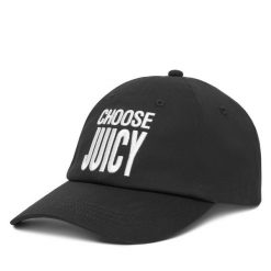 Czapka z daszkiem Juicy Couture. Czarne czapki z daszkiem Juicy Couture, bez wzorów. Za 99.99 zł.