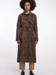 Rino & Pelle Trencz damski - Era Kobiety Sztuczne włókno brązowy wzorzysty, 42. Brązowe kurtki Rino & Pelle, bez wzorów, z włókna, bez kaptura. Za 799.95 zł.