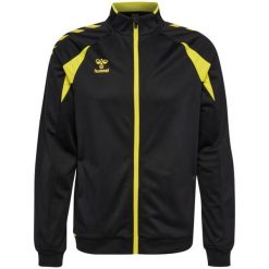 Kurtka z dresu Hummel Core 2.0. Czarne kurtki Hummel, bez wzorów, z dresówki, sportowe, bez kaptura. Za 223.50 zł.