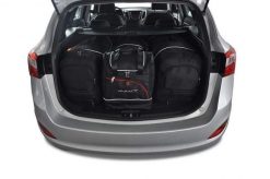 Torby Do Bagażnika Hyundai I30 Wagon 2012-2017 4Szt Kjust. Czarne torby podróżne KJUST, bez wzorów, z kauczuku. Za 1,268.00 zł.