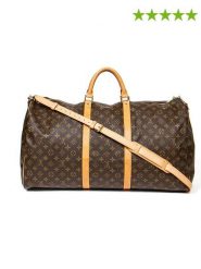 Louis Vuitton Torba podróżna "Keepall Bandouliere 60" w kolorze brązowym - 60 x 34 x 27 cm rozmiar: onesize. Brązowe torby podróżne Louis Vuitton, bez wzorów, z materiału, przez ramię. Za 8,090.99 zł.