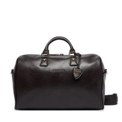 Torba weekendowa Guess. Brązowe torby podróżne Guess, z aplikacjami. Za 524.99 zł.