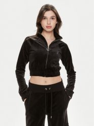 Juicy Couture Bluza Tasha JCWCT24306 Czarny Slim Fit. Czarne bluzy Juicy Couture, xl, bez wzorów, z syntetyku, bez kaptura. Za 189.99 zł.