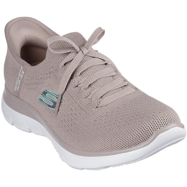 Adidasy Skechers Summits-new Daily, Kobiety. Fioletowe buty sportowe lifestyle Skechers, bez wzorów, casualowe, bez zapięcia. Za 369.99 zł.