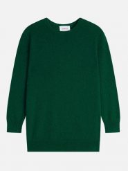 Perfect Cashmere Kaszmirowy sweter "Vanessa" w kolorze ciemnozielonym rozmiar: XL. Zielone swetry Perfect Cashmere, xl, bez wzorów, z kaszmiru, bez ramiączek. Za 340.99 zł.
