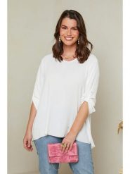 Curvy Lady Bluzka w kolorze białym rozmiar: 48/50. Białe bluzki Curvy Lady, bez wzorów, klasyczne, bez kołnierzyka, bez ramiączek. Za 87.95 zł.