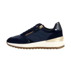 Buty GEOX D DESYA Niebieski. Niebieskie buty sportowe lifestyle Geox, bez wzorów, z tkaniny, sportowe, bez zapięcia. W wyprzedaży za 404.50 zł.