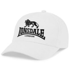 Czapka Lonsdale Beckbury. Białe czapki z daszkiem Lonsdale, bez wzorów, klasyczne. Za 148.50 zł.