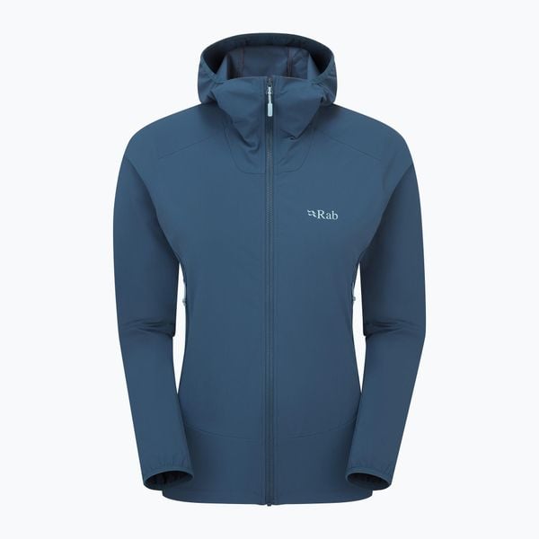 Kurtka softshell damska Rab Borealis Hoody. Czerwone kurtki RAB, xs, bez wzorów, z softshellu, bez kaptura. Za 399.99 zł.
