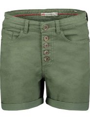 Geographical Norway Bermudy "Pisak" w kolorze khaki rozmiar: XXL. Brązowe szorty Geographical Norway, z aplikacjami, ze skóry. Za 61.60 zł.