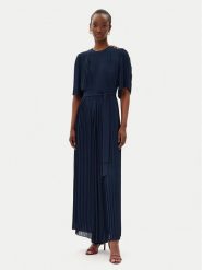 TWINSET Kombinezon 251TP2050 Granatowy Loose Fit. Niebieskie sukienki Twinset, bez wzorów, z syntetyku, bez kołnierzyka, bez ramiączek. Za 849.99 zł.