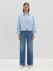 Someday Bluzka "Zesto" w kolorze błękitnym rozmiar: 40. Niebieskie bluzki someday., bez wzorów, z bawełny, bez kołnierzyka, bez ramiączek. Za 143.99 zł.