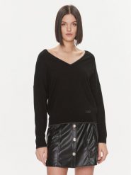 Liu Jo Sweter MF3392 MS49I Czarny Regular Fit. Czarne swetry Liu Jo, xs, bez wzorów, z wiskozy, bez ramiączek. Za 189.99 zł.