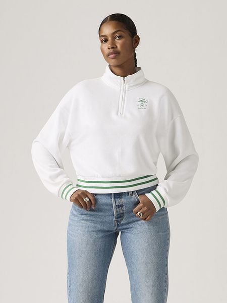Levi's Bluza w kolorze białym rozmiar: M. Białe bluzy Levi's, m, bez wzorów, bez ramiączek, bez kaptura. Za 134.95 zł.