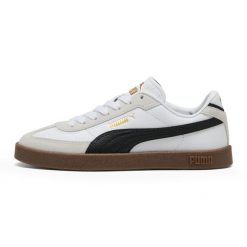 Buty do chodzenia damskie Puma Club Ii Era Jr. Białe buty trekkingowe Puma, bez wzorów, z materiału, bez zapięcia, do biegania. Za 174.85 zł.