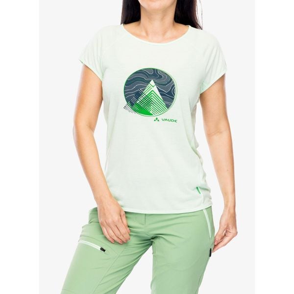Koszulka szybkoschnąca damska Vaude Tekoa T-Shirt II. Zielone t-shirty sportowe Vaude, bez wzorów, bez ramiączek. Za 134.99 zł.