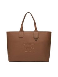 Gino Rossi Torebka CEO-EVI-LA513-332-3 Beżowy. Brązowe shopper bag Gino Rossi, bez wzorów, z materiału, bez dodatków. Za 169.99 zł.