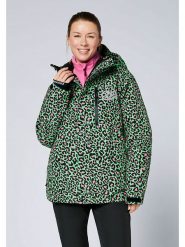 Chiemsee Kurtka narciarska w kolorze czarno-zielono-różowym rozmiar: S. Zielone kurtki narciarskie Chiemsee, s, bez wzorów, bez kaptura, narciarskie. Za 567.00 zł.
