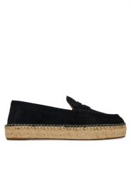 LAUREN RALPH LAUREN Espadryle Luize 802953958003 Czarny. Czarne espadryle Lauren Ralph Lauren, bez wzorów, ze skóry, bez obcasa. Za 549.99 zł.