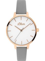S.Oliver Zegarek kwarcowy w kolorze różowozłoto-szaro-białym rozmiar: onesize. Szare, analogowe zegarki S.Oliver, ze stali. Za 173.99 zł.