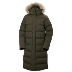 Parka dla kobiet Helly Hansen Aria. Zielone płaszcze Helly Hansen, na lato, m, bez wzorów, z materiału, eleganckie, bez kaptura. Za 1,390.00 zł.