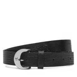 Pasek Damski Calvin Klein. Czarne paski Calvin Klein, bez wzorów. Za 219.99 zł.