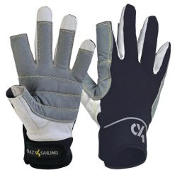 Rękawice Żeglarskie Offshore C4S. Czarne rękawiczki CRAZY4SAILING, bez wzorów, sportowe. Za 116.60 zł.