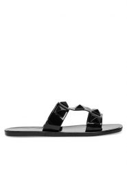 JENNY Klapki CT1011-9B Czarny. Czarne klapki Jenny, bez wzorów, z syntetyku, bez obcasa, bez zapięcia. Za 39.99 zł.