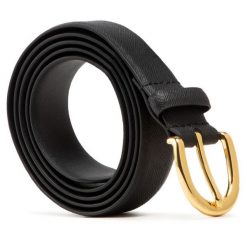 Pasek Damski LAUREN RALPH LAUREN. Czarne paski Lauren Ralph Lauren, bez wzorów. Za 269.99 zł.