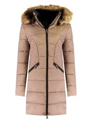 Canadian Peak Parka "Akapeak" w kolorze szarobrązowym rozmiar: L. Brązowe płaszcze Canadian Peak, l, bez wzorów, bez kaptura. Za 238.29 zł.